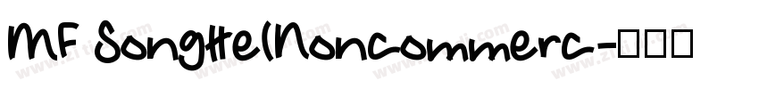 MF SongHe(Noncommerc字体转换